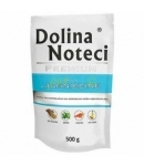 Mokré krmivo pre psov Dolina Noteci Premium, bohaté bohaté na jahňacie,