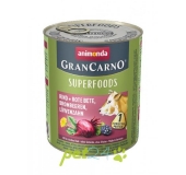 GranCarno SUPERFOODS hovädzie, cvikla, černice, púpava 800g