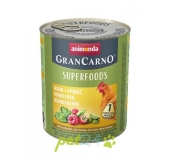 GranCarno SUPERFOODS kura, špenát, maliny, tekvicové semienka 800g