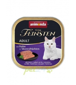 Animonda paštéta Vom Feinsten cat adult kura, morské plody 100g