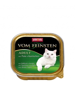 Animonda paštéta Vom Feinsten cat adult morka, králik 100g