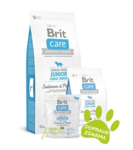 Brit Care Grain free Junior Large Breed Salmon & Potato 12kg