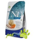 Kitten kitten, cod, shrimp & cantaloupe melon