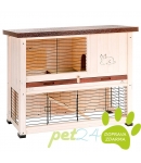 Exteriérová drevená klietka pre zajaca RANCH 100 BASIC,