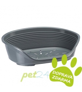 plastový pelech pre psov siesta Deluxe DARK GREY10/89  -