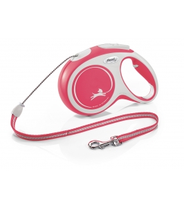 Flexi New COMFORT lanko M 8m/20 kg červená