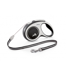 Flexi New COMFORT lanko S 8m/12 kg čierna