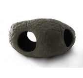 Keramický kameň čierny 12 cm - dekorácia do akvária