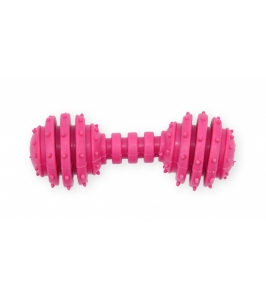 TPR DUMBBELL PINK hračka pre psov