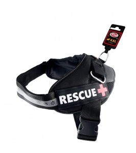 POSTROJ pre psov - RESCUE- BLACK - XXL